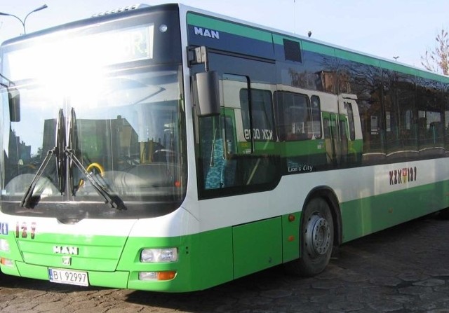 Jeden z autobusów z taboru KZK Białystok.