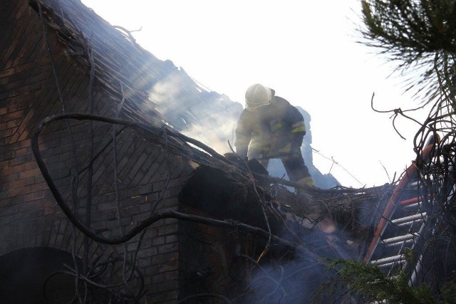 Pustostan na Wrocławskiej w Opolu gasiło sześć zastępów straży pożarnej.