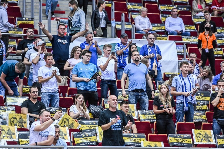 Kibice na meczu Trefl Sopot - Polpharma Starogard Gdański