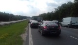 Wypadek na autostradzie A4. Korek w stronę Katowic. Zderzyło się 5 pojazdów