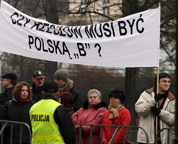 Rzeszów protestuje w Warszawie