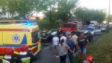 Wypadek motocyklisty na ul. Fredry w Gorzowie. Z dużą prędkością uderzył w skodę. Mężczyzna nie miał uprawnień