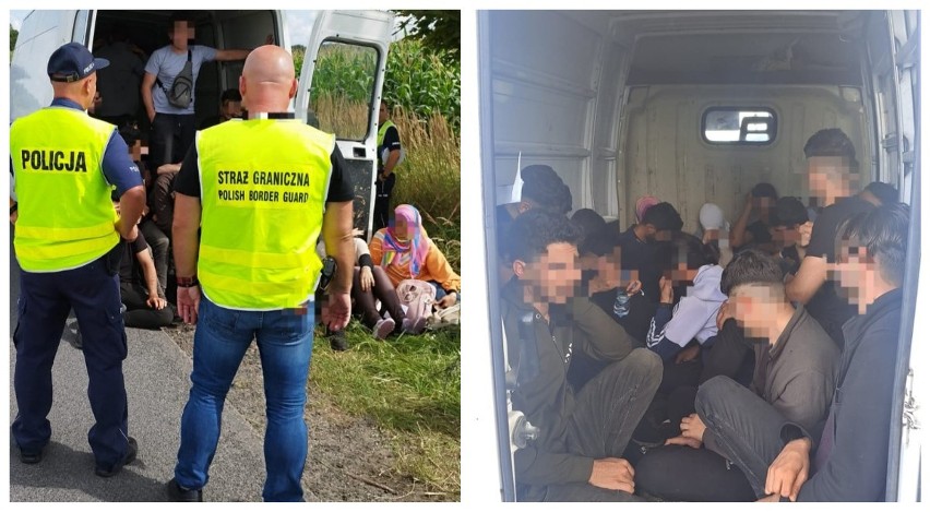 Policjanci z Krapkowic zatrzymali 18 imigrantów upchniętych...