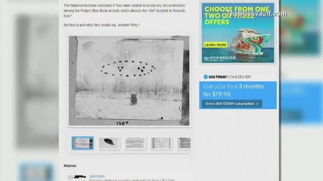 Amerykańskie siły powietrzne odtajniły 130 tys. stron dokumentów poświęconych Niezidentyfikowanym Obiektom Latającym.