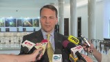 Radosław Sikorski: Podjąłem decyzję o rezygnacji z funkcji marszałka Sejmu [wideo]