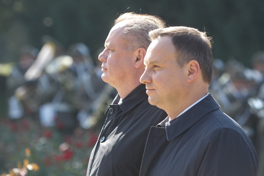 Prezydent Andrzej Duda i prezydent Słowacji Andrej Kiska w...