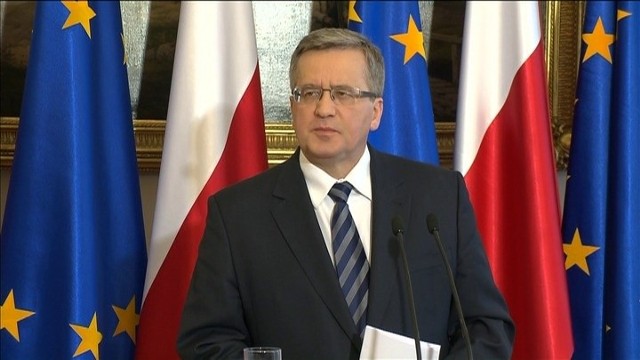 Prezydent Bronisław Komorowski.