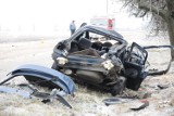 Wypadek pod Chaławami: Trzy osoby zostały ranne [ZDJĘCIA]