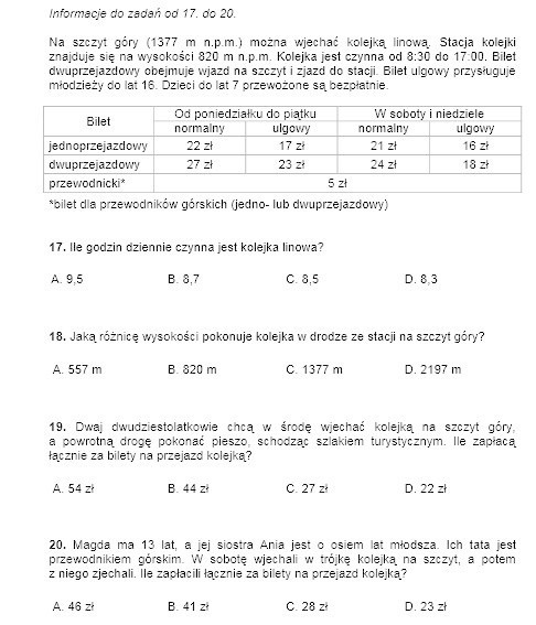 Sprawdzian szóstoklasisty - arkusze CKE, pytania, klucz...