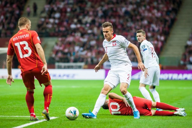 13.10.2019 warszawa pge narodowy mecz reprezentacji polska macedonia polnocna eliminacje uefa euro 2020 mistrzostwa europy 2020 pilka nozna nz arkadiusz recafot. szymon starnawski / polska press