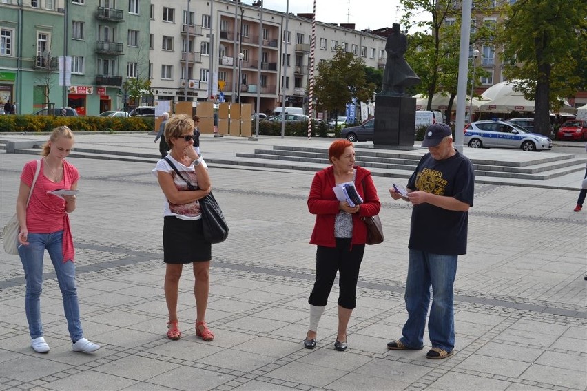 Pikieta pracowników TESCO