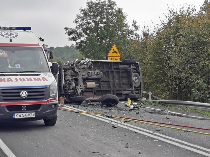 Kalwaria Zebrzydowska. Wypadek na DK 52 [ZDJĘCIA INTERNAUTY]