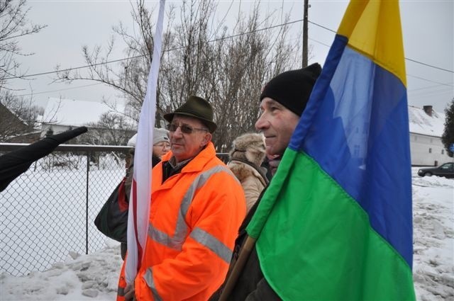 Blokada drogi w Niemodlinie