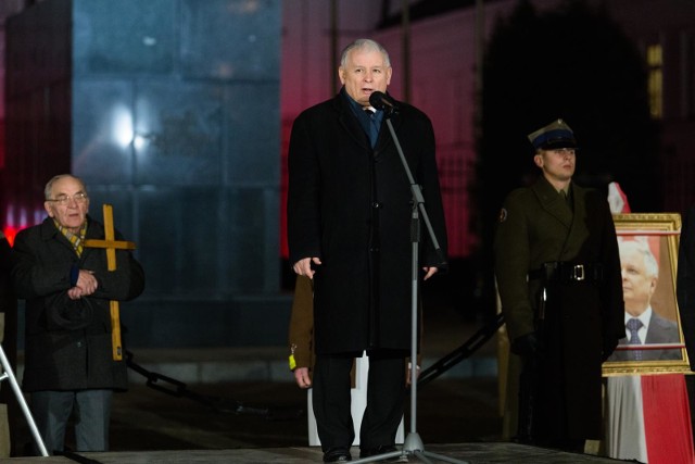 Jarosław Kaczyński na miesięcznicy smoleńskiej 10.02.2018