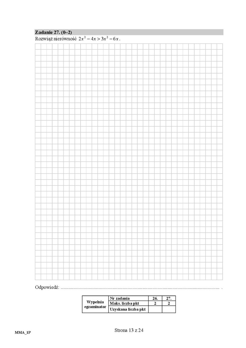 Matura 2016: Matematyka poziom podstawowy [ODPOWIEDZI,...