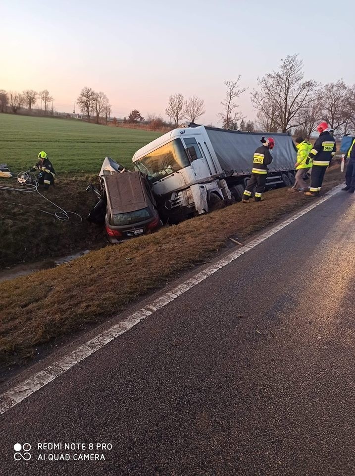 Gmina Stare Pole. Wypadek na drodze krajowej nr 22.