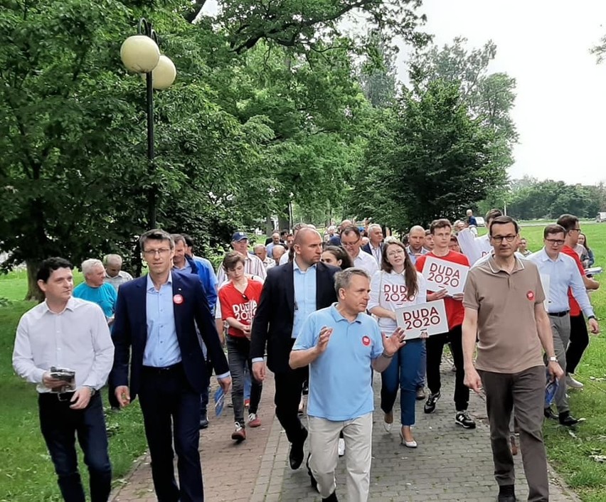 Ostrów Maz. Premier Mateusz Morawiecki z wizytą w Ostrowi Mazowieckiej, 13.06.2020