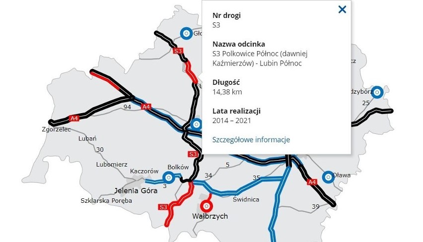 Nowy odcinek trasy S3 pomiędzy Lubinem a Polkowicami otwarto...