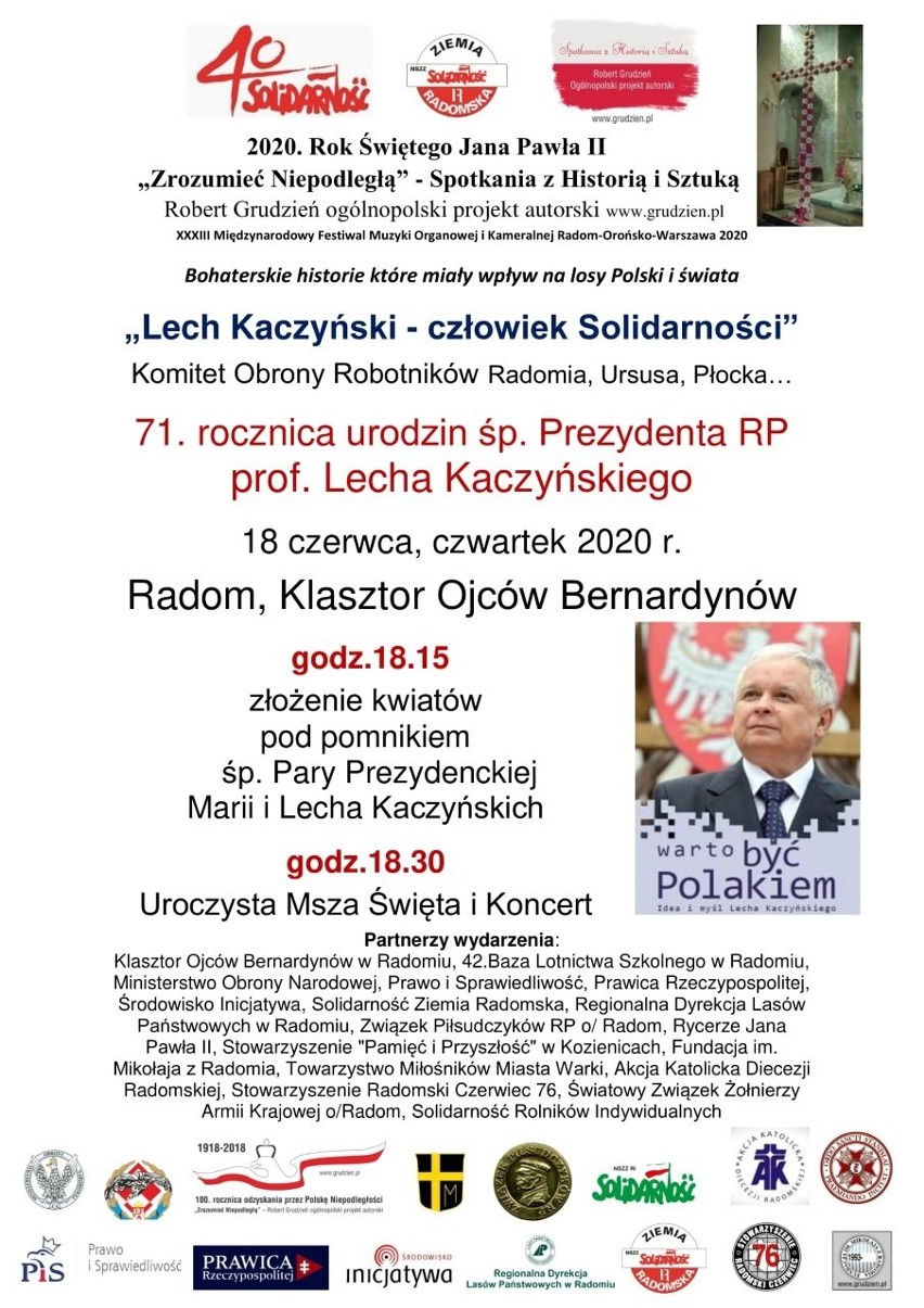 Robert Grudzień zaprasza na uroczysty koncert w ramach projektu "Rok 2020 rokiem świętego Jana Pawla II"