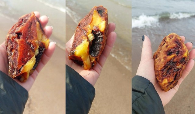 Złoto Bałtyku znalezione na plaży
