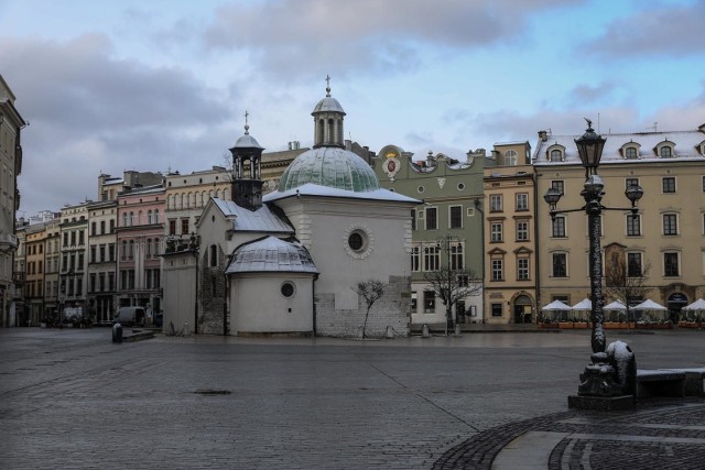 Centrum Krakowa opustoszało