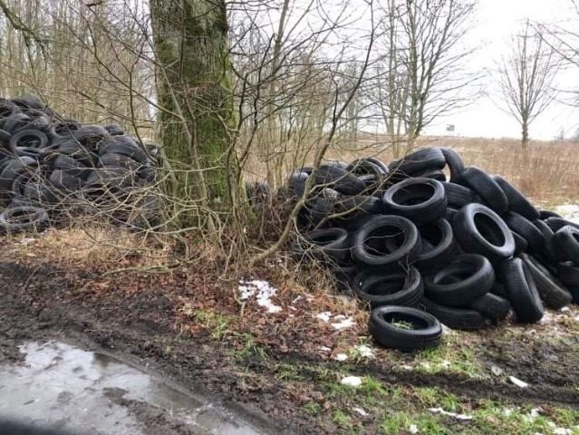 Składowisko opon odkryto w styczniu tego roku. O znalezisku...