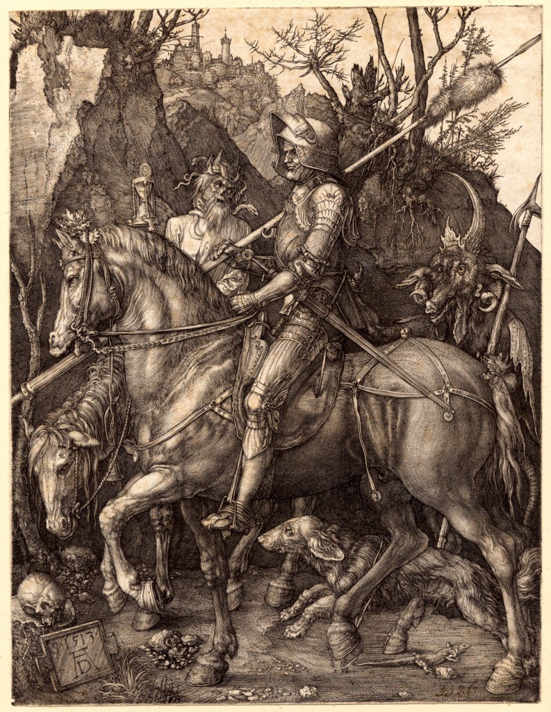 Albrecht Dürer, Rycerz, Śmierć i Diabeł, 1513 r.