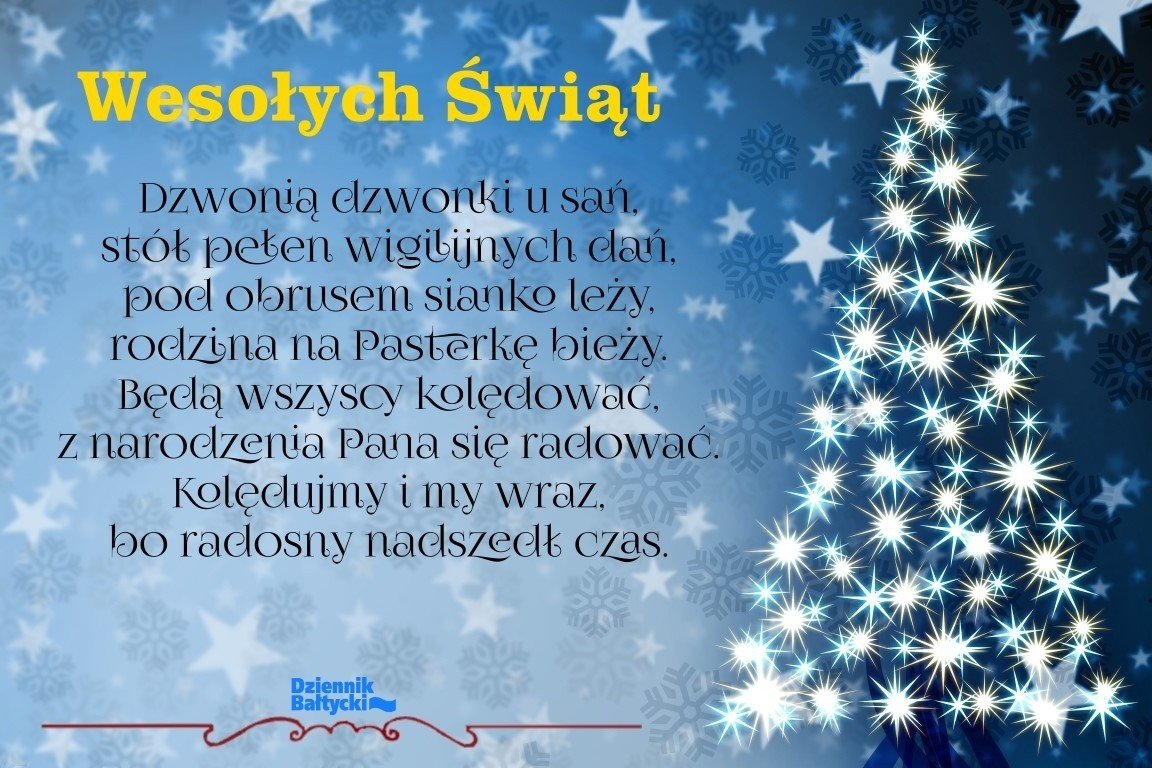 Tradycyjne życzenia na Boże Narodzenie 2021! Wierszyki na święta! Ładne  życzenia bożonarodzeniowe. Wyślij kartkę! SMS, Facebook, Messenger |  Dziennik Bałtycki
