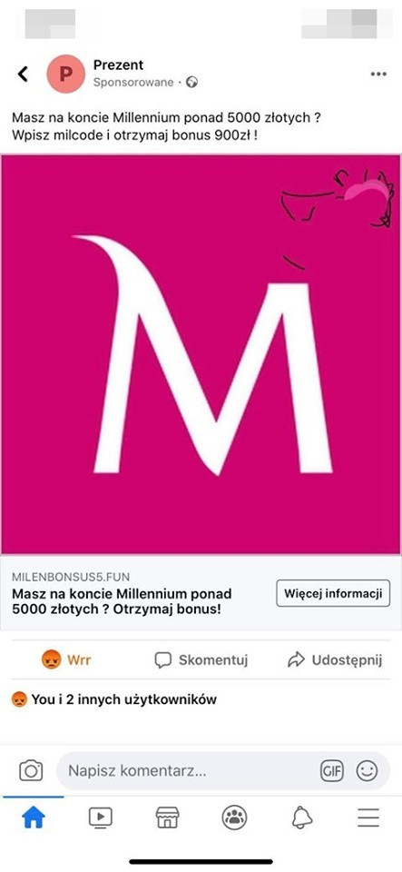 Kolejnym sposobem oszustów jest namawianie klientów do...