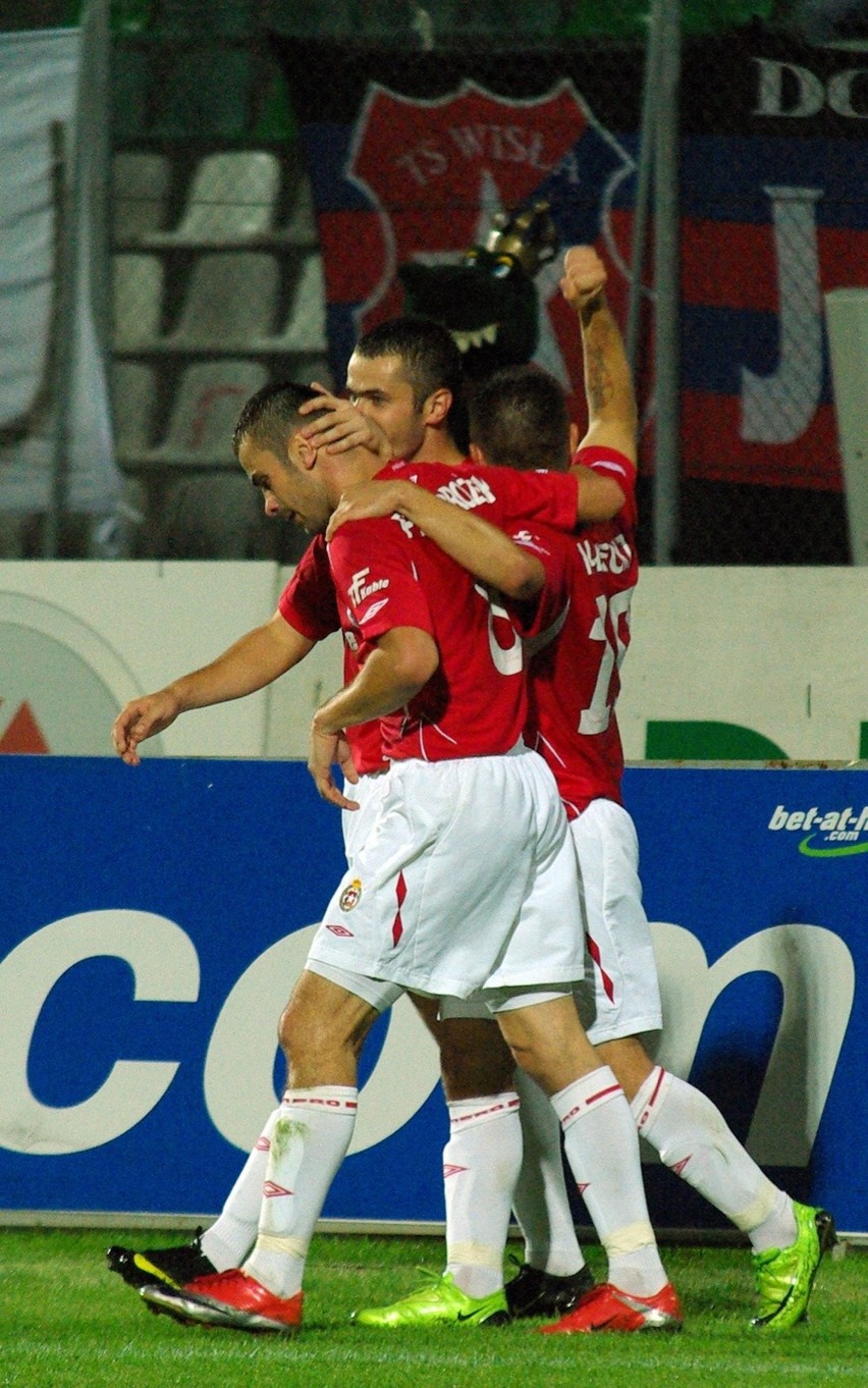 15.08.2009, Sosnowiec, Wisła - GKS Bełchatów: radość braci...