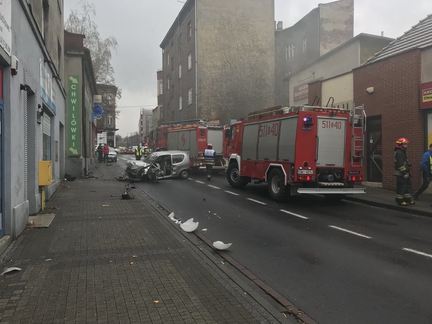 Wypadek w Mikołowie: kierująca  wjechała na...