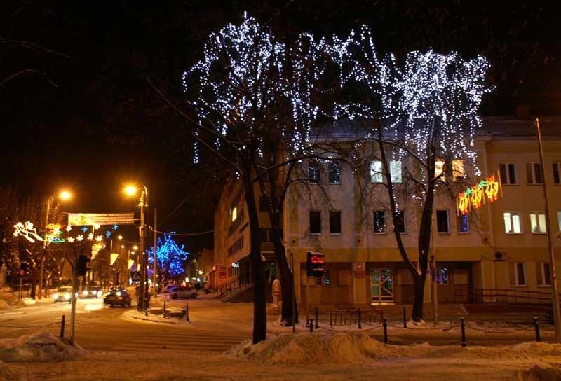 Bielsk Podlaski - najładniejsze zimowe iluminacje