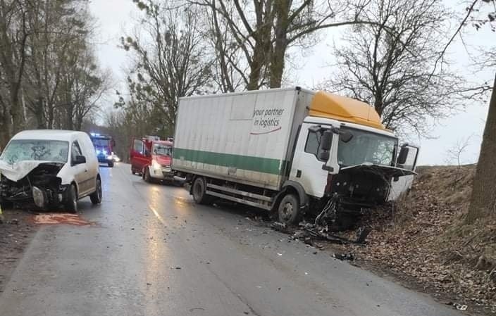 Przed godziną 9 na Drodze Wojewódzkiej nr 161, między...