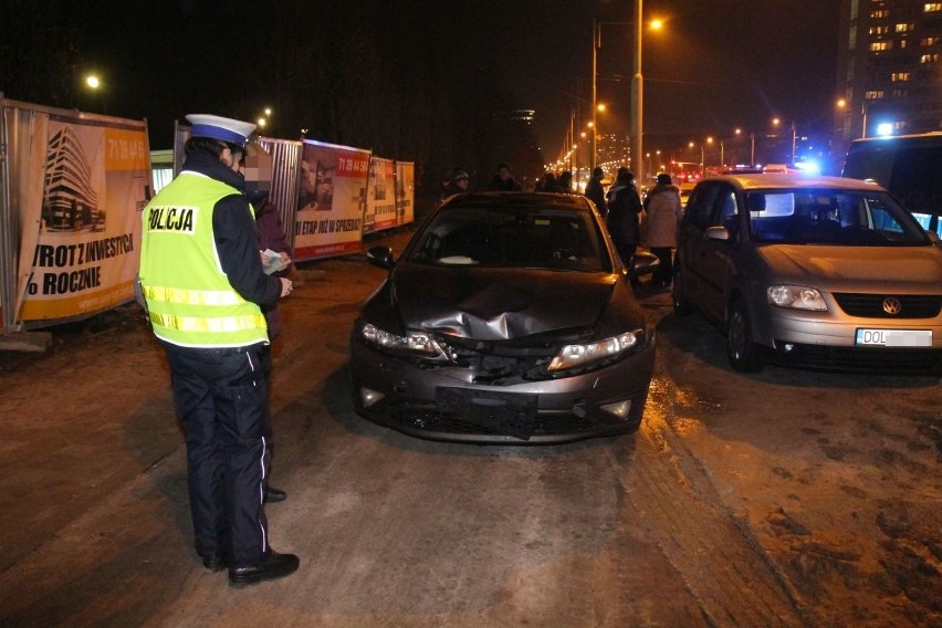 Karambol na pl. Grunwaldzkim. Sprawca był pijany