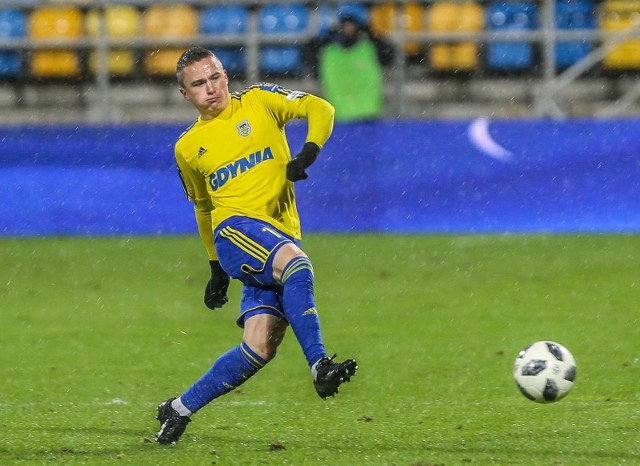 04.12.2018 gdynia. stadion miejski. puchar polski.  1/8 finalu. mecz: arka gdynia - jagiellonia bialsytok. nz. michal nalepa (14)   fot. karolina misztal / polska press/dziennik baltycki