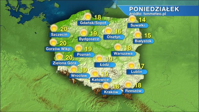 Pogoda Na Poniedzialek 6 Kwietnia Poniedzialek Sloneczny I Cieply Na Zachodzie Temperatura Siegnie 20 Stopni Dziennik Polski