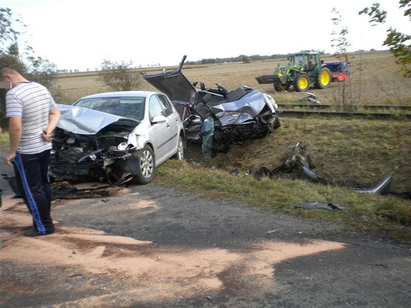 Daewoo lanos zderzył się z vw golfem