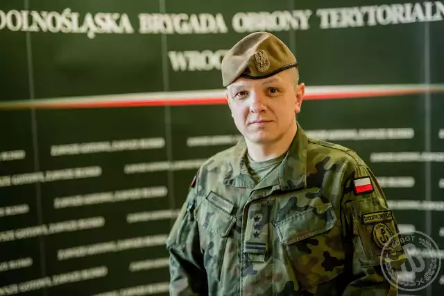 Pułkownik Artur Barański, dowódca 16. Dolnośląskiej Brygady Obrony Terytorialnej