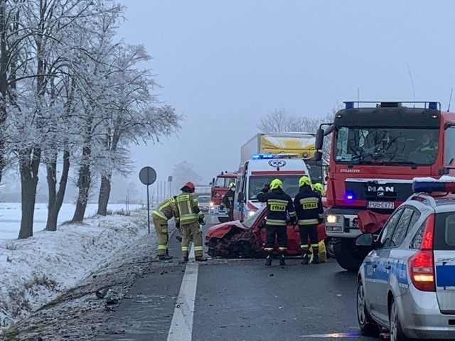 Poważny wypadek na DK 11 w Bogdanowie pod Obornikami.