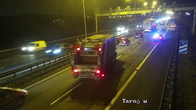 Wypadek na A4 spowodował dziś duże korki na obwodnicy Krakowa.