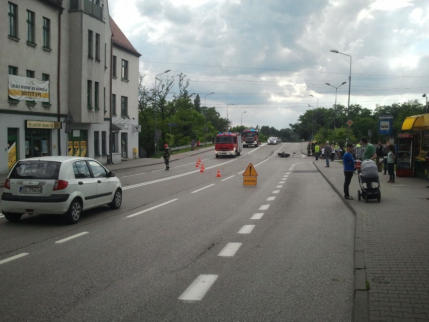 Wypadek motocyklisty Ruda Ślaska