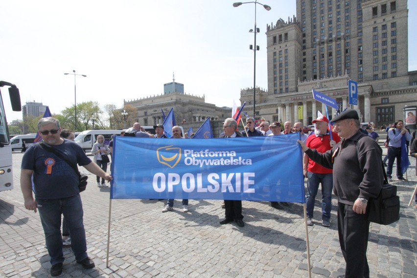 Opolanie na warszawskim "Marszu wolności".