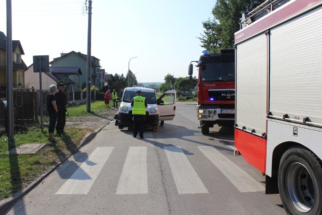 Na miejscu porannego wypadku w Skarżysku