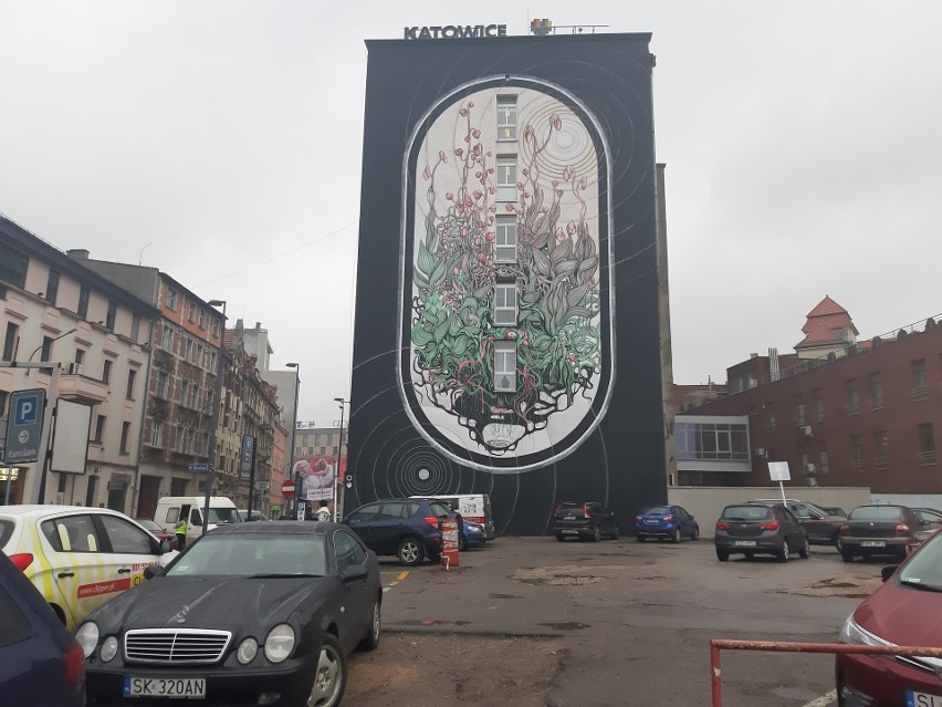 Ogromny mural przy ulicy Młyńskiej