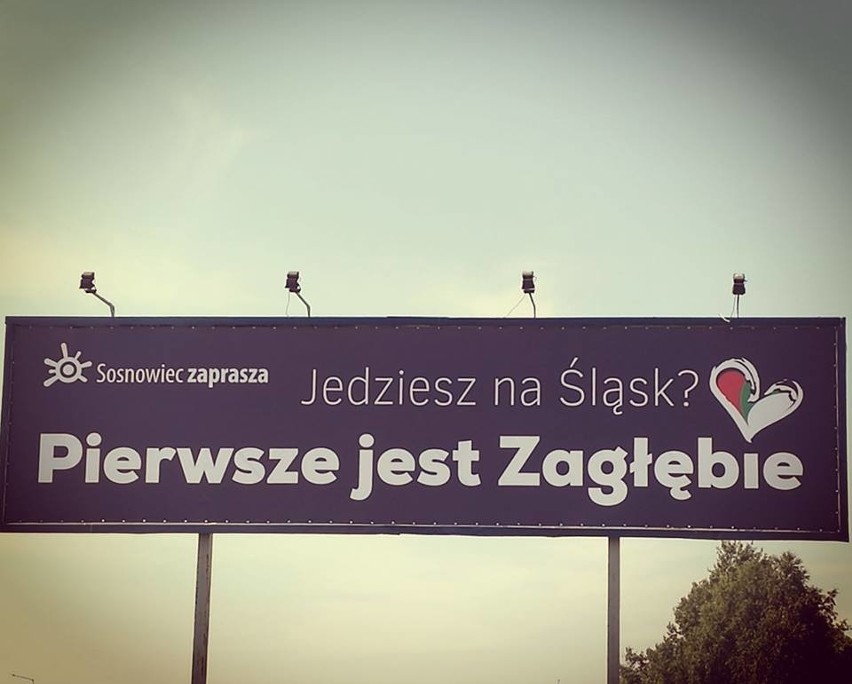 Jedziesz na Śląsk? Pierwsze jest Zagłębie! Billboardy stoją przy trasie S1 ZDJĘCIA