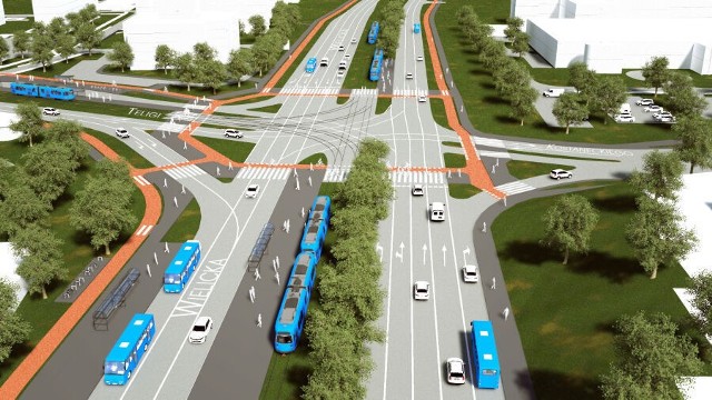 Koncepcja budowy linii tramwajowej, która ma obsługiwać dwa krakowskie szpitale