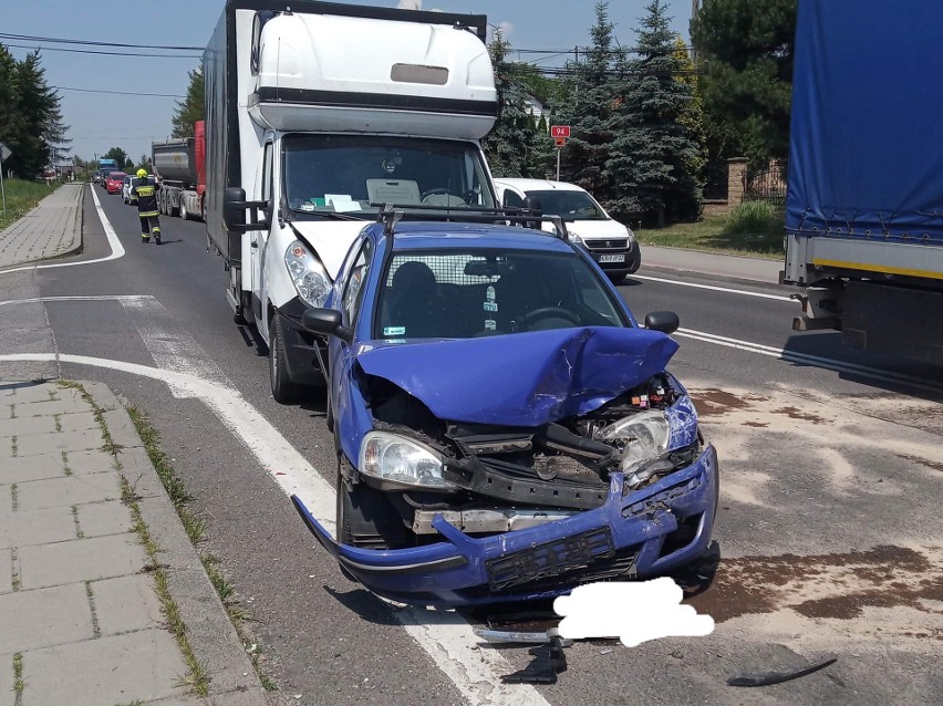 Zderzenie czterech samochodów w Wielkiej Wsi