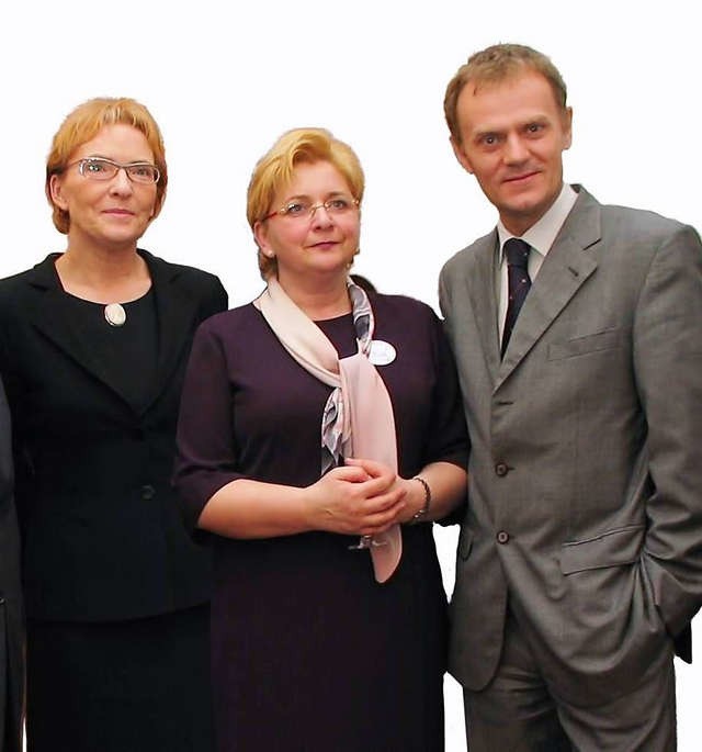 Ewa Kopacz, Teresa Piotrowska i Donald Tusk