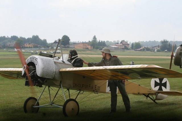 Pojedynek lotników (dogfight) z czasów I wojny światowej i...