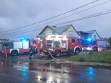 Pożar w delikatesach na granicy Tarnowa. Zapaliło się stanowisko kasowe